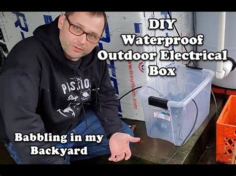 diy waterproof outdoor electrical box